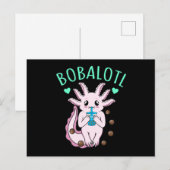 Invitation Carte Postale Bobalotl Kawaii Animal Axolotl Lover Propriétaire (Devant / Derrière)