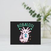 Invitation Carte Postale Bobalotl Kawaii Animal Axolotl Lover Propriétaire (Debout devant)