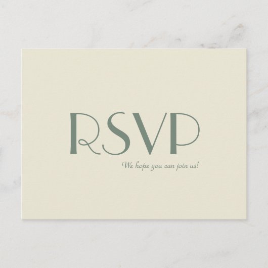 Invitation Carte Postale Boho Deco d'automne | Crème Mariage RSVP (Devant)