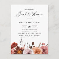 Boho Watercolor Flowers Garland Fête des mariées d