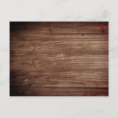 Invitation Carte Postale Bois rustique et dentelle classique Photo Mariage (Dos)