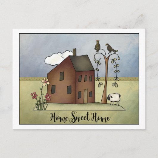 Invitation Carte Postale Boîte à sel primitive Accueil Fête de chauffage do (Devant)