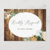 Invitation Carte Postale Botanique Boho Rustique Ferme Maison de Grange Mar (Devant)