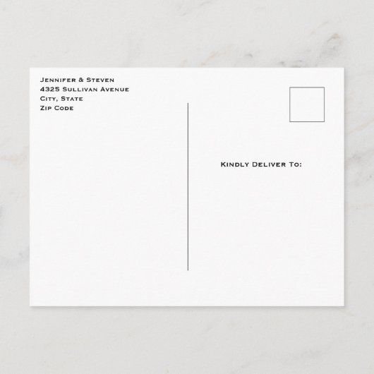 Invitation Carte Postale Bow en verre rose avec une pierre angulaire Enregi (Dos)