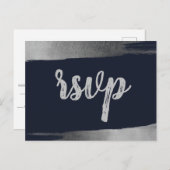 Invitation Carte Postale Bracelet Rustique Marine Argent Simple Moderne RSV (Devant / Derrière)