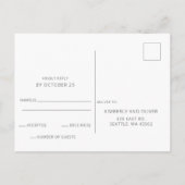 Invitation Carte Postale Bracelet Rustique Marine Argent Simple Moderne RSV (Dos)