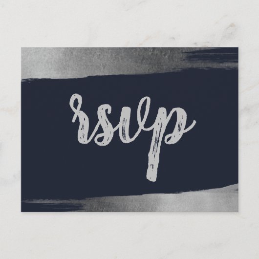 Invitation Carte Postale Bracelet Rustique Marine Argent Simple Moderne RSV (Devant)