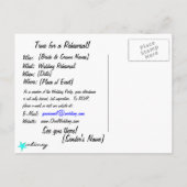 Invitation Carte Postale BRIDAL BLISS - Turquoise (Dos)
