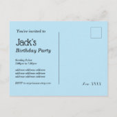 Invitation Carte Postale briques de construction, bloc, brique de jouets (Dos)