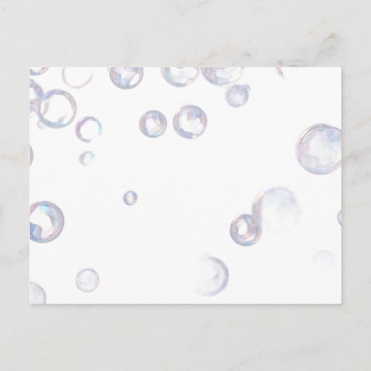 Invitation Carte Postale Buble Fairy (Dos)