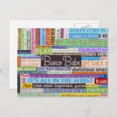 Invitation Carte Postale Bunco Babe (Devant / Derrière)