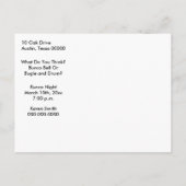 Invitation Carte Postale Bunco Les cloches Sont Pour Sissies Bunco Invitati (Dos)