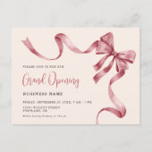 Invitation Carte Postale Business Grand Ouverture Moderne Coupe Du Ruban (Devant)