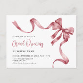 Invitation Carte Postale Business Grand Ouverture Moderne Coupe Du Ruban (Devant)