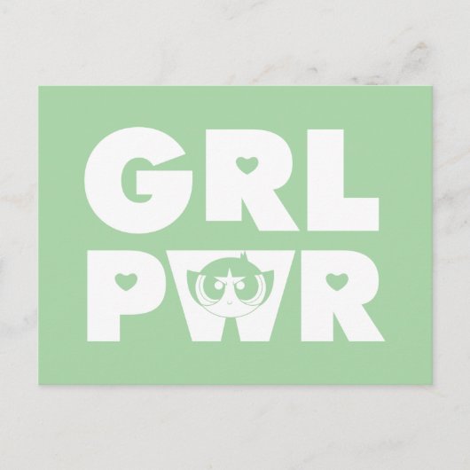Invitation Carte Postale Buttercup : Girl power (Devant)
