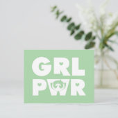 Invitation Carte Postale Buttercup : Girl power (Debout devant)