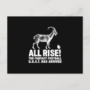 Invitation Carte Postale Cadeau de bouc de football fantastique de champion
