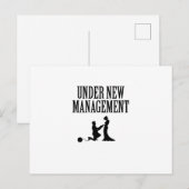 Invitation Carte Postale Cadeau de garçon de bachelor sous nouvelle directi (Devant / Derrière)