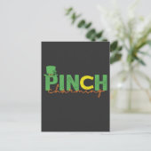 Invitation Carte Postale Cadeau drôle et charmant de la Saint-Patrick irlan (Debout devant)