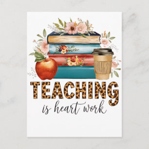 Invitation Carte Postale Cadeau pour Enseignant Enseigner est une Affaire