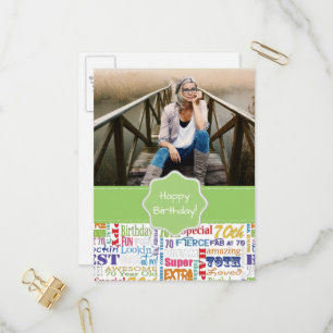 Invitation Carte Postale Cadeaux Uniques Et Spéciaux 70e Anniversaire