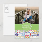 Invitation Carte Postale Cadeaux Uniques Et Spéciaux De Fête Du 80E Anniver (Devant / Derrière)