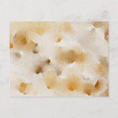 Invitation Carte Postale Cadre floral à l'aquarelle jaune et blanc d'automn (Dos)