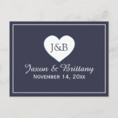 Invitation Carte Postale Calendrier du week-end de mariage (Dos)