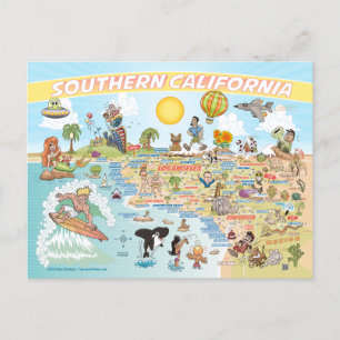 Invitation Carte Postale Californie du Sud