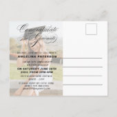 Invitation Carte Postale Calligraphie classique moderne (Dos)