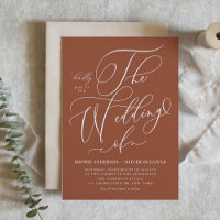 Calligraphie Whimsical Mariage en terre cuite