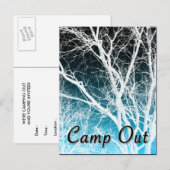 Invitation Carte Postale camp hors de la fête : arbre fantôme (Devant / Derrière)