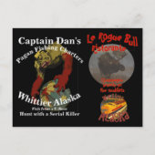 INVITATION CARTE POSTALE CAPITAINE DAN SHRIMP TACO MESSIAH KEY FLORIDE OUES (Dos)