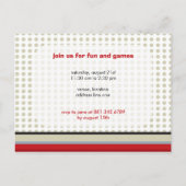 Invitation Carte Postale Caricature Robot Rétro Cute Kids Boy Fête d'annive (Dos)