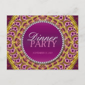 Invitation Carte Postale Carton d'invitation à un dîner exotique d'orient (Devant)