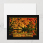 Invitation Carte Postale Carton d'invitation de mariage d'automne de Nouvel (Devant / Derrière)