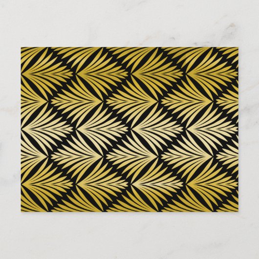 Invitation Carte Postale Carton d'invitation élégant avec feuille d'or pour (Dos)