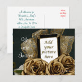 Invitation Carte Postale Carton d'invitation pour le 50e anniversaire - per (Devant / Derrière)