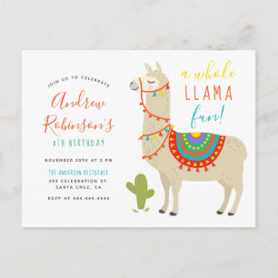 Invitation Carte Postale Carton d'invitation pour une fête d'anniversaire d