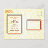 Invitation Carte Postale Carton d'invitation Soirée Années Soixante-dix (Dos)