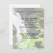 Invitation Carte Postale Cascade de Hell's Gate Canyon (Devant / Derrière)