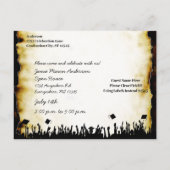 Invitation Carte Postale Catégorie de l'Invitation principal de la graduati (Dos)