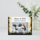 Invitation Carte Postale Catégorie de l'Invitation principal de la graduati (Debout devant)