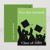 Invitation Carte Postale Catégorie d'invitation de diplômés de 2009 (Devant / Derrière)