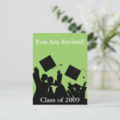 Invitation Carte Postale Catégorie d'invitation de diplômés de 2009 (Debout devant)