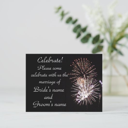 Invitation Carte Postale Célébration! (Debout devant)