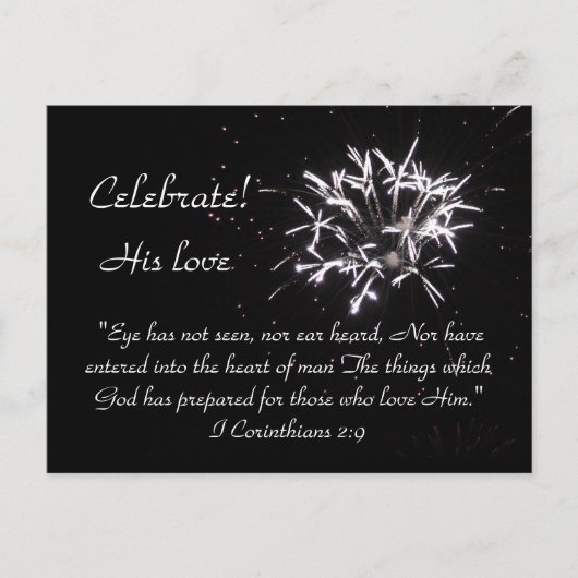 Invitation Carte Postale Célébration ! (Devant)