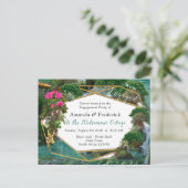 Invitation Carte Postale Célébration au lac Magical Imaginaire (Debout devant)