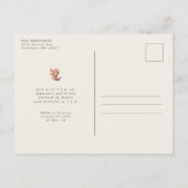 Invitation Carte Postale Célébration automnale feuilles d'automne simple pr (Dos)