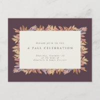 Célébration d'automne feuilles de prune simple